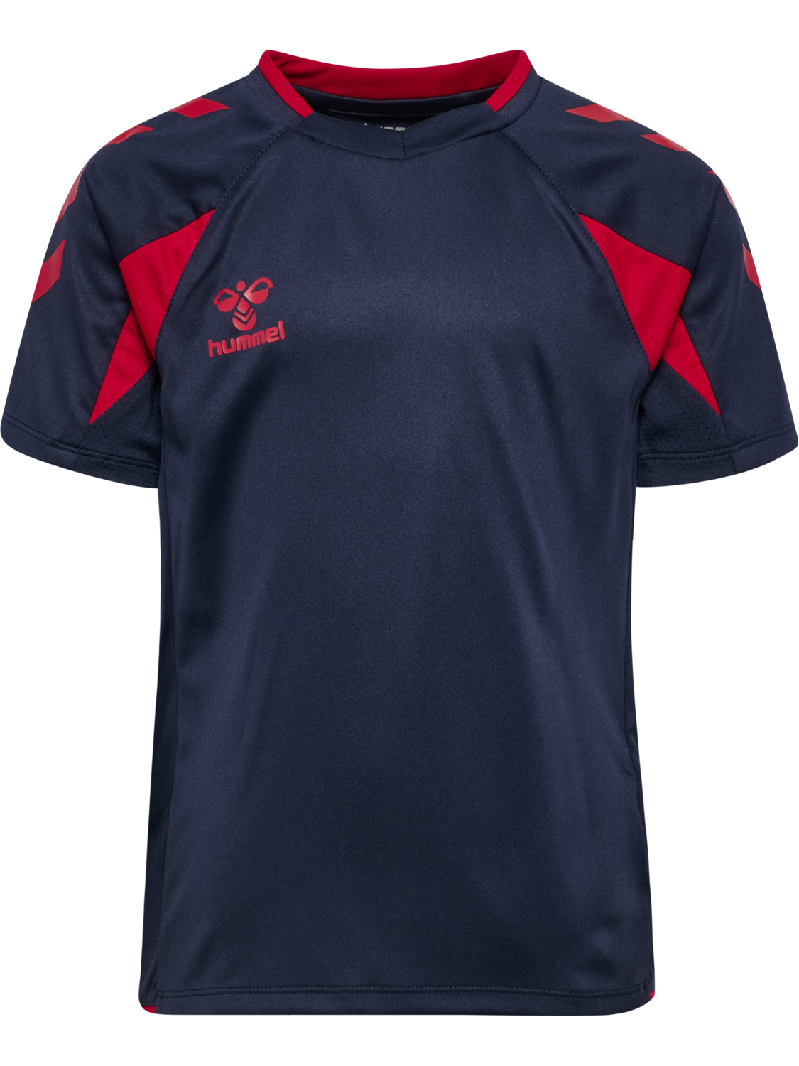 hmlCORE 2.0 JERSEY S/S KIDS, MARINE/TRUE RED, packshot