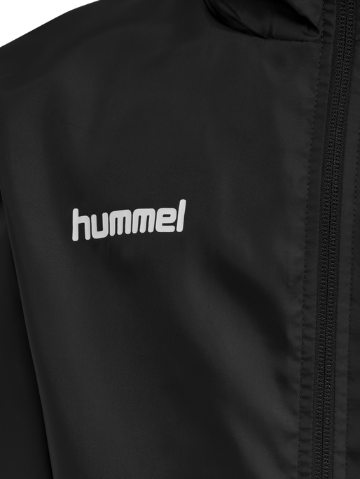 hmlPROMO RAIN JACKET KIDS, BLACK, packshot