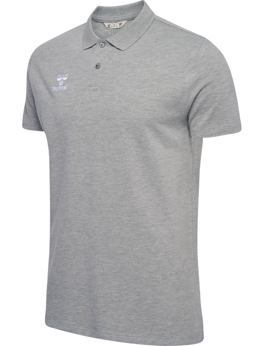 hmlGO 2.0 POLO, GREY MELANGE, packshot