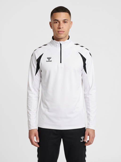 hmlCORE 2.0 HALF ZIP, WHITE/BLACK, model
