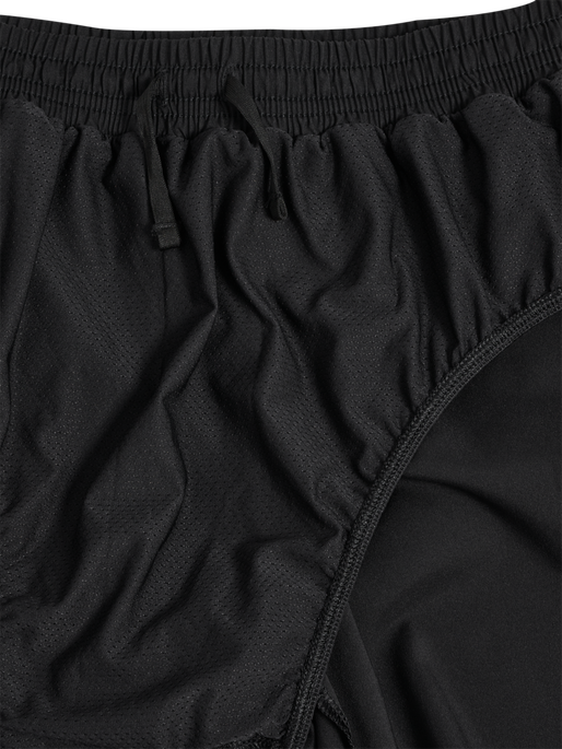 hmlRUN SHORTS, BLACK hmlRUN SHORTS, BLACK, packshot