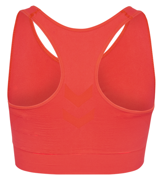 SUE SEAMLESS SPORTS TOP, FIERY CORAL, packshot