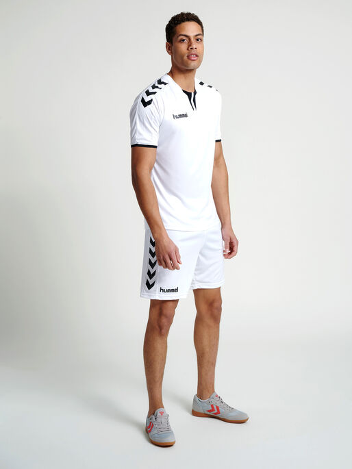 CORE POLY SHORTS, WHITE PR, model
