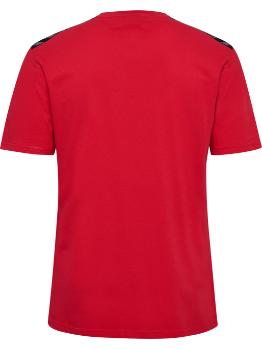 hmlAUTHENTIC CO T-SHIRT S/S, TRUE RED, packshot