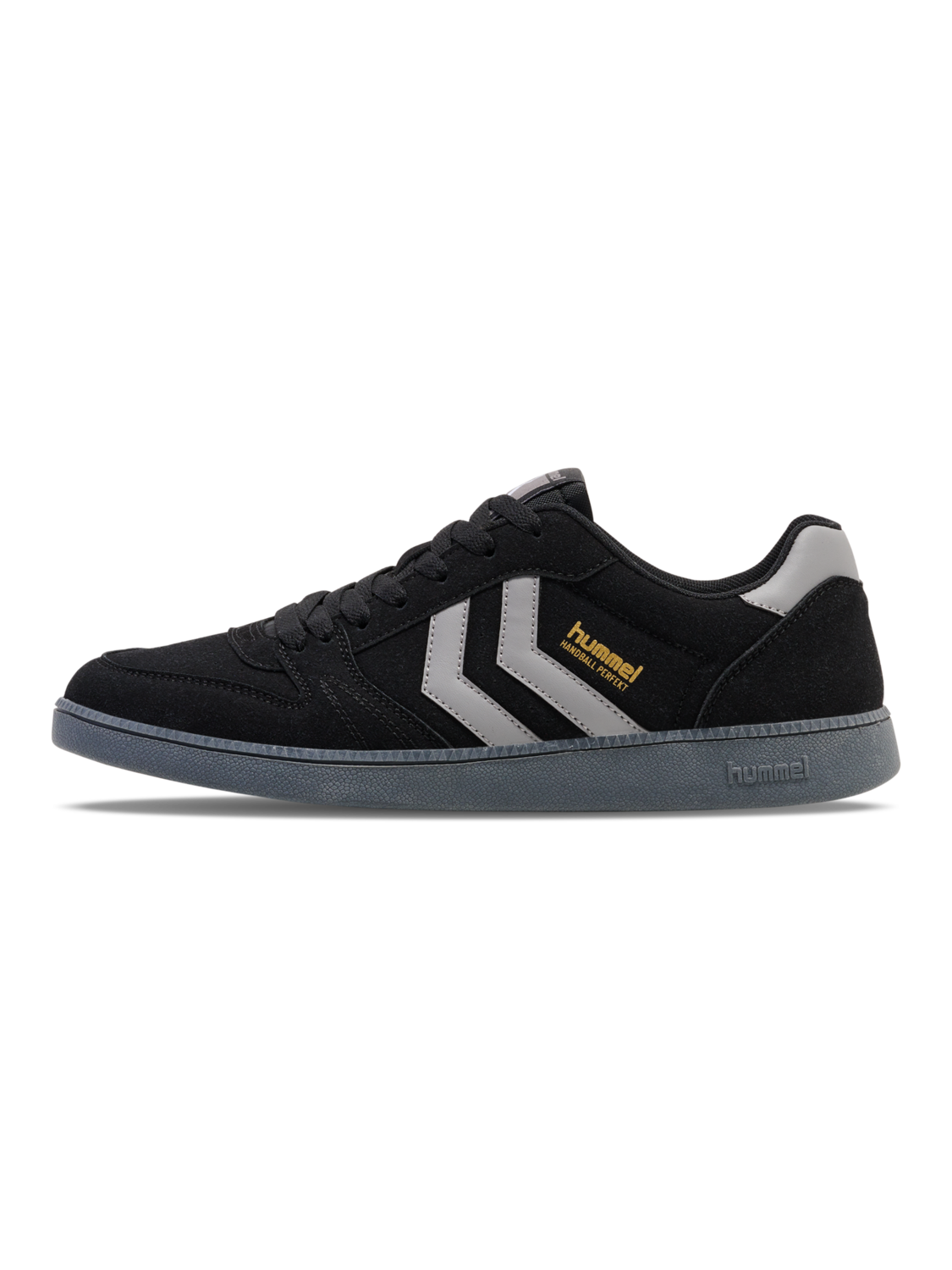 HANDBALL PERFEKT SYNTH. SUEDE, BLACK/GREY, packshot