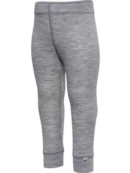 hmlMINI WOOL RIB TIGHTS, GREY MELANGE hmlMINI WOOL RIB TIGHTS, GREY MELANGE, packshot