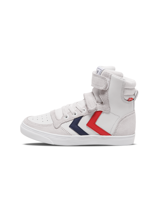 SLIMMER STADIL LEATHER HIGH JR, WHITE, packshot