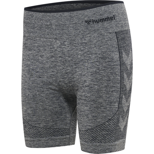 hmlMT UNA SEAMLESS MID WAIST SHORTS, BLUE NIGHTS MELANGE hmlMT UNA SEAMLESS MID WAIST SHORTS, BLUE NIGHTS MELANGE, packshot