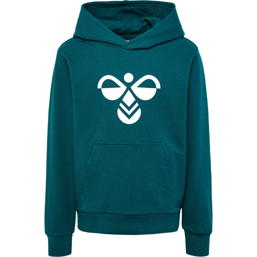 hmlCUATRO HOODIE, DEEP TEAL, packshot