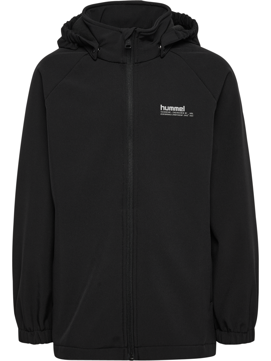 hmlJR LOOSE SOFTSHELL JACKET, BLACK, packshot
