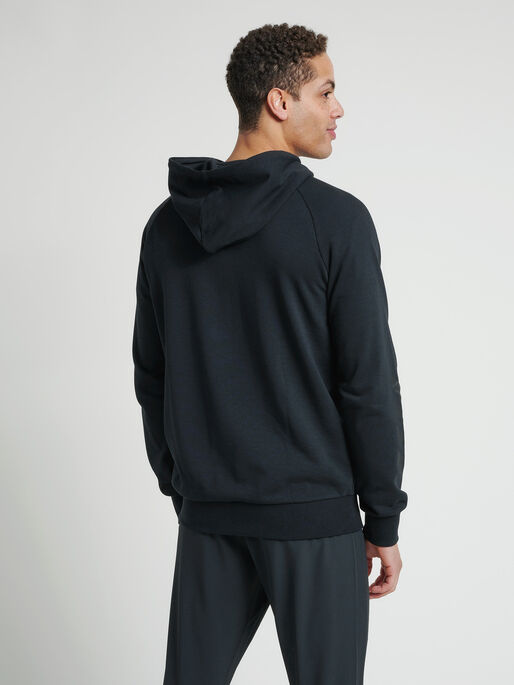 hmlISAM ZIP HOODIE, BLACK, model