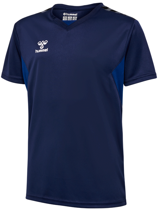 hmlAUTHENTIC PL JERSEY S/S KIDS, MARINE, packshot