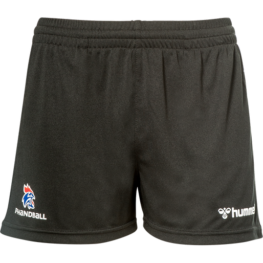 FFHB REFEREE POLY SHORTS WOMAN, BLACK W/LOGO FFHB REFEREE POLY SHORTS WOMAN, BLACK W/LOGO, packshot