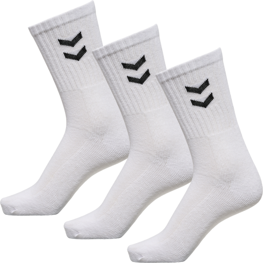 3-Pack Basic Socken, WHITE, packshot