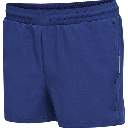 hmlMOVE GRID WOVEN SHORTS WOMAN, SODALITE BLUE, packshot
