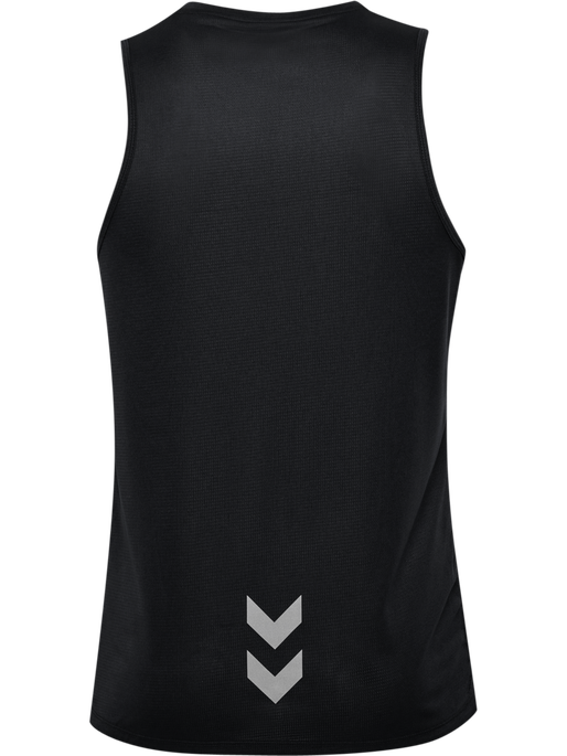 hmlRUN SINGLET S/L, BLACK, packshot