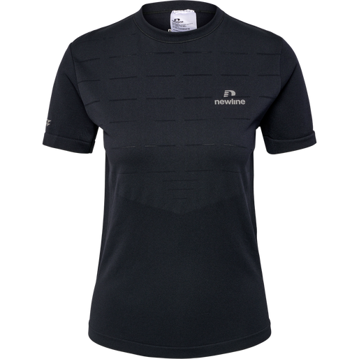nwlRIVERSIDE SEAMLESS T-SHIRT S/S W, BLACK, packshot