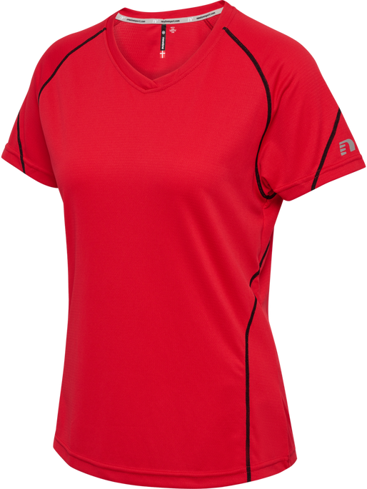 BASE COOLSKIN TEE, RED, packshot