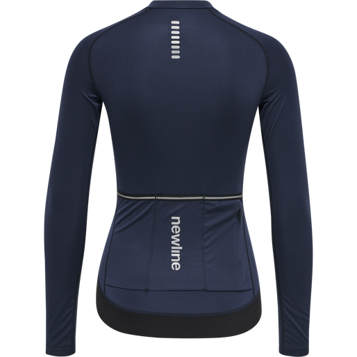 WOMENS CORE BIKE L/S JERSEY, BLACK IRIS, packshot