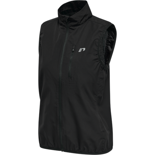 WOMEN'S CORE GILET, BLACK, packshot