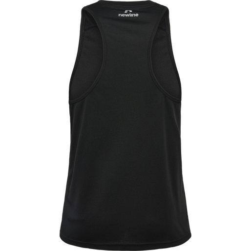 MEN'S ATHLETIC RUNNING SINGLET, BLACK, packshot