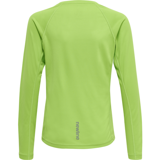 KIDS CORE RUNNING T-SHIRT L/S, GREEN FLASH, packshot