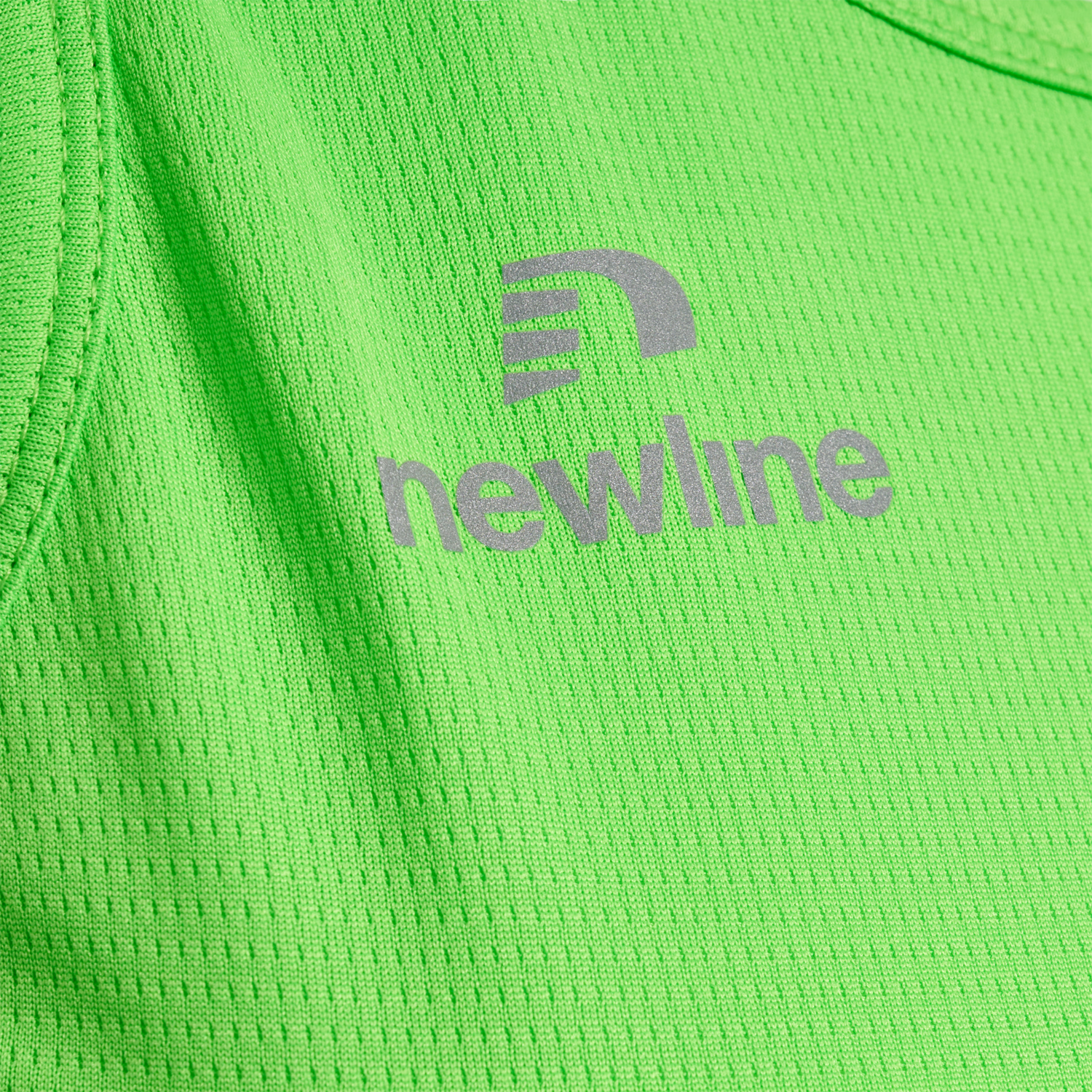 WOMEN'S ATHLETIC RUNNING SINGLET, GREEN FLASH, packshot