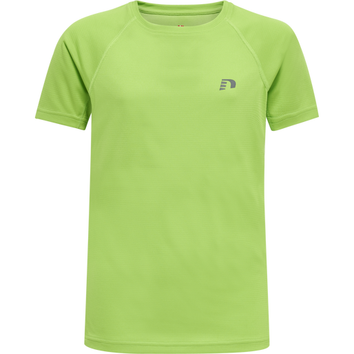 KIDS CORE RUNNING T-SHIRT S/S, GREEN FLASH, packshot