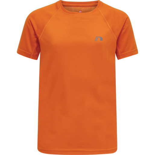 KIDS CORE RUNNING T-SHIRT S/S, ORANGE TIGER, packshot