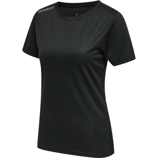 WOMEN CORE FUNCTIONAL T-SHIRT S/S, BLACK, packshot