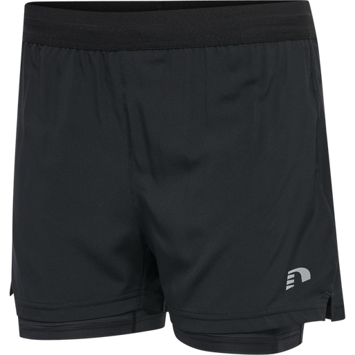 WOMEN'S CORE 2-IN-1 SHORTS, BLACK, packshot