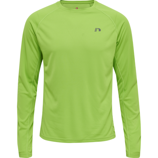 MEN CORE RUNNING T-SHIRT L/S, GREEN FLASH MEN CORE RUNNING T-SHIRT L/S, GREEN FLASH, packshot