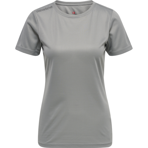 WOMEN CORE FUNCTIONAL T-SHIRT S/S, SHARKSKIN, packshot