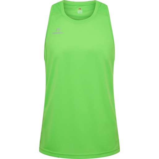 MEN'S ATHLETIC RUNNING SINGLET, GREEN FLASH, packshot