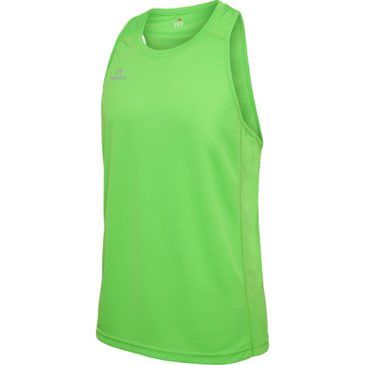 MEN'S ATHLETIC RUNNING SINGLET, GREEN FLASH, packshot