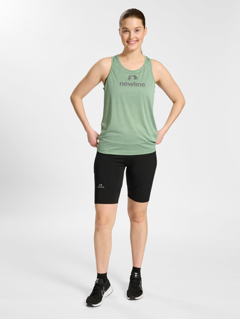 nwlFONTANA SINGLET WOMAN, GREEN BAY MELANGE, model