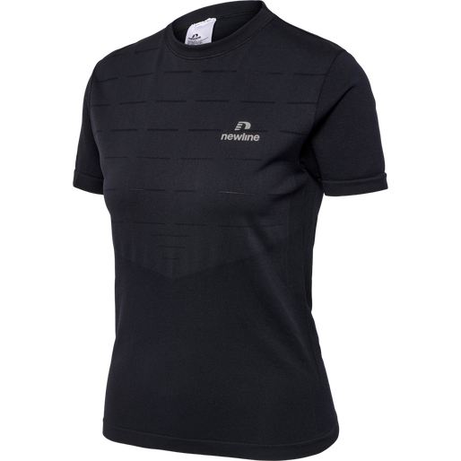 nwlRIVERSIDE SEAMLESS T-SHIRT S/S W, BLACK, packshot