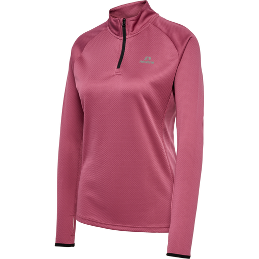 nwlPHOENIX 1/2 ZIP L/S WOMAN, DRY ROSE, packshot