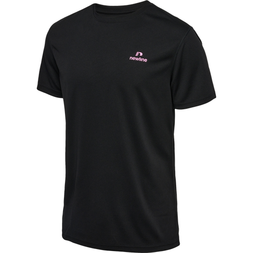 nwlSB S/S RUNNING TEE, BLACK, packshot