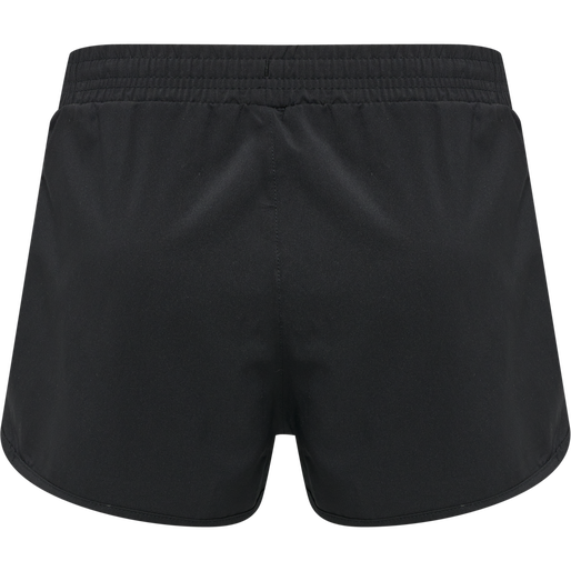 WOMEN CORE SPLIT SHORTS, BLACK, packshot