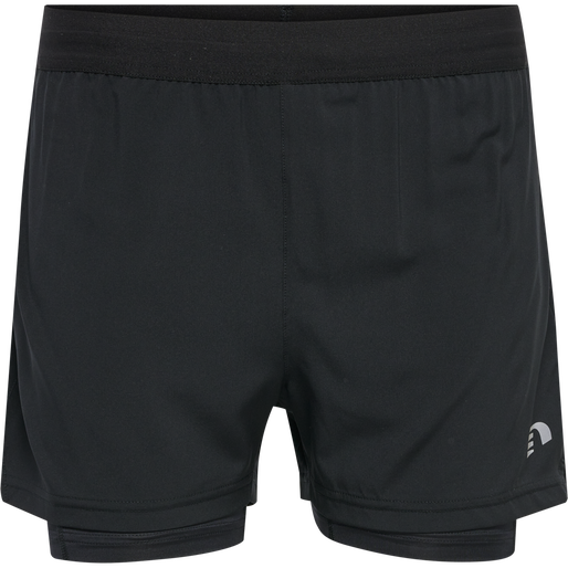 WOMEN'S CORE 2-IN-1 SHORTS, BLACK, packshot