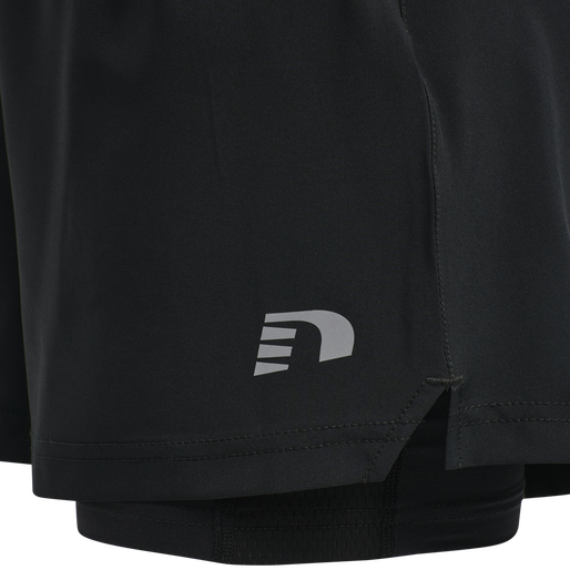 WOMEN'S CORE 2-IN-1 SHORTS, BLACK, packshot