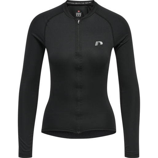 WOMENS CORE BIKE L/S JERSEY, BLACK, packshot