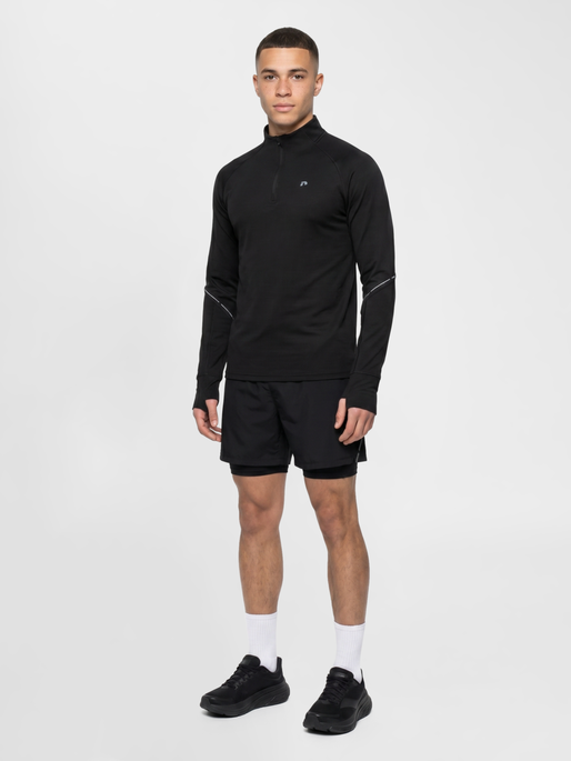 nwlPOWER HALF ZIP MIDLAYER, BLACK, model