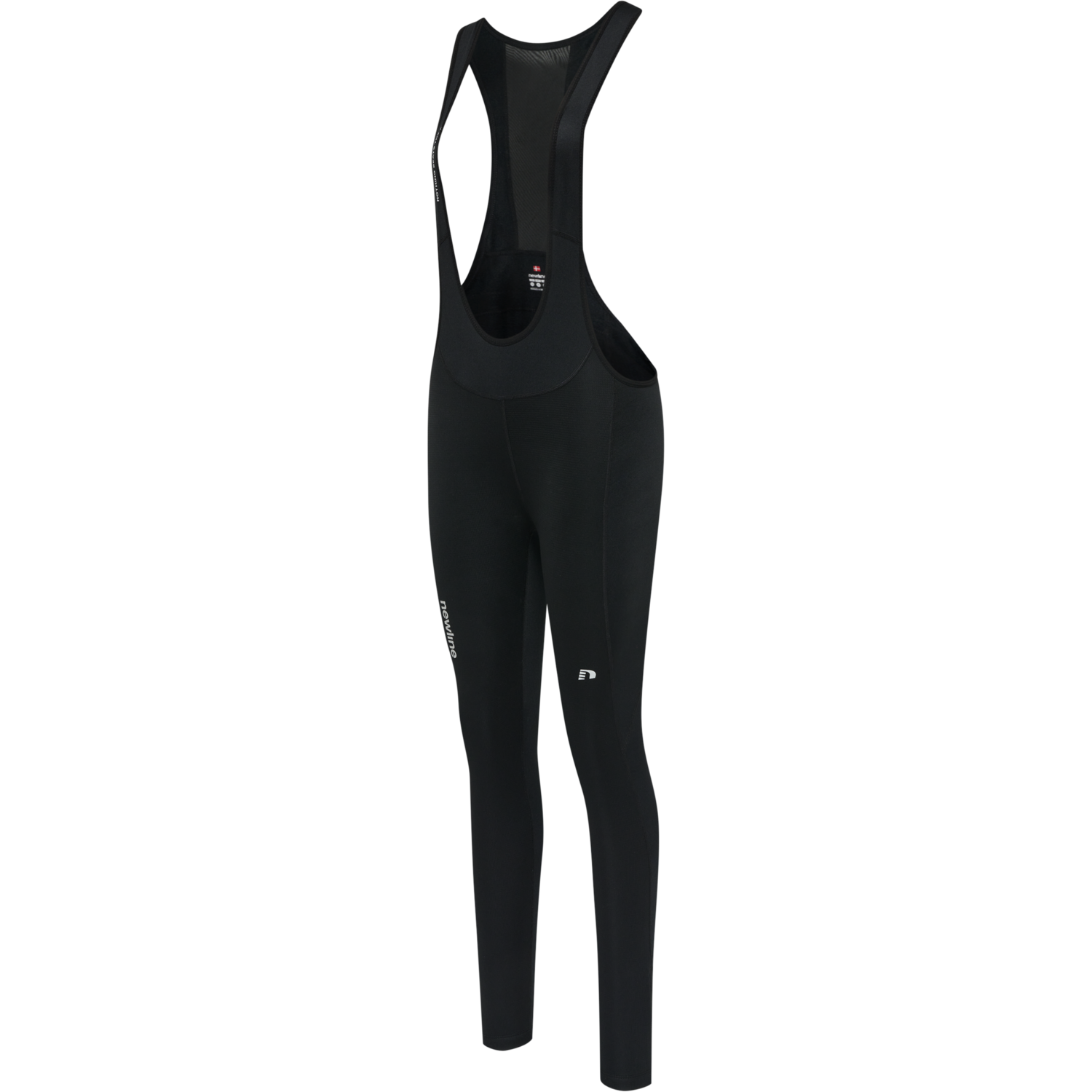 WOMEN CORE BIKE LONG BIB, BLACK, packshot