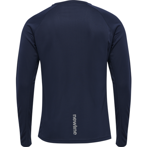 MEN CORE RUNNING T-SHIRT L/S, BLACK IRIS MEN CORE RUNNING T-SHIRT L/S, BLACK IRIS, packshot
