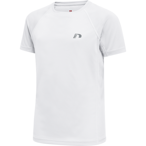 KIDS CORE RUNNING T-SHIRT S/S, WHITE, packshot