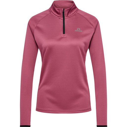 nwlPHOENIX 1/2 ZIP L/S WOMAN, DRY ROSE, packshot