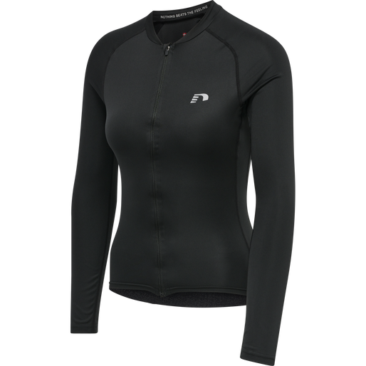 WOMENS CORE BIKE L/S JERSEY, BLACK WOMENS CORE BIKE L/S JERSEY, BLACK, packshot