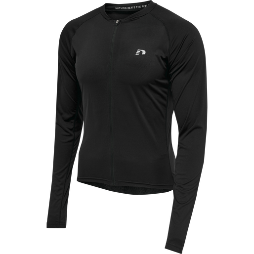 MENS CORE BIKE L/S JERSEY, BLACK, packshot